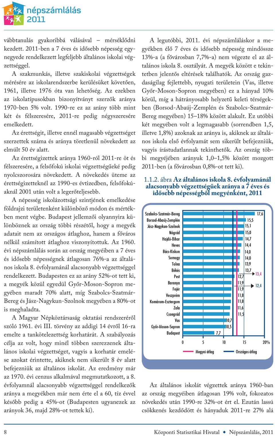 Az ezekben az iskolatípusokban bizonyítványt szerzők aránya 1970-ben 5% volt. 1990-re ez az arány több mint két és félszeresére, 2011-re pedig négyszeresére emelkedett.