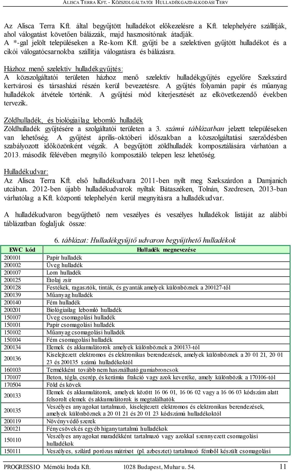 Házhoz menő szelektív hulladékgyűjtés: A közszolgáltatói területen házhoz menő szelektív hulladékgyűjtés egyelőre Szekszárd kertvárosi és társasházi részén kerül bevezetésre.