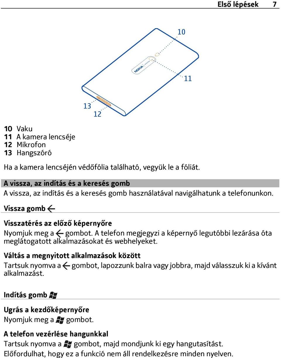 A telefon megjegyzi a képernyő legutóbbi lezárása óta meglátogatott alkalmazásokat és webhelyeket.