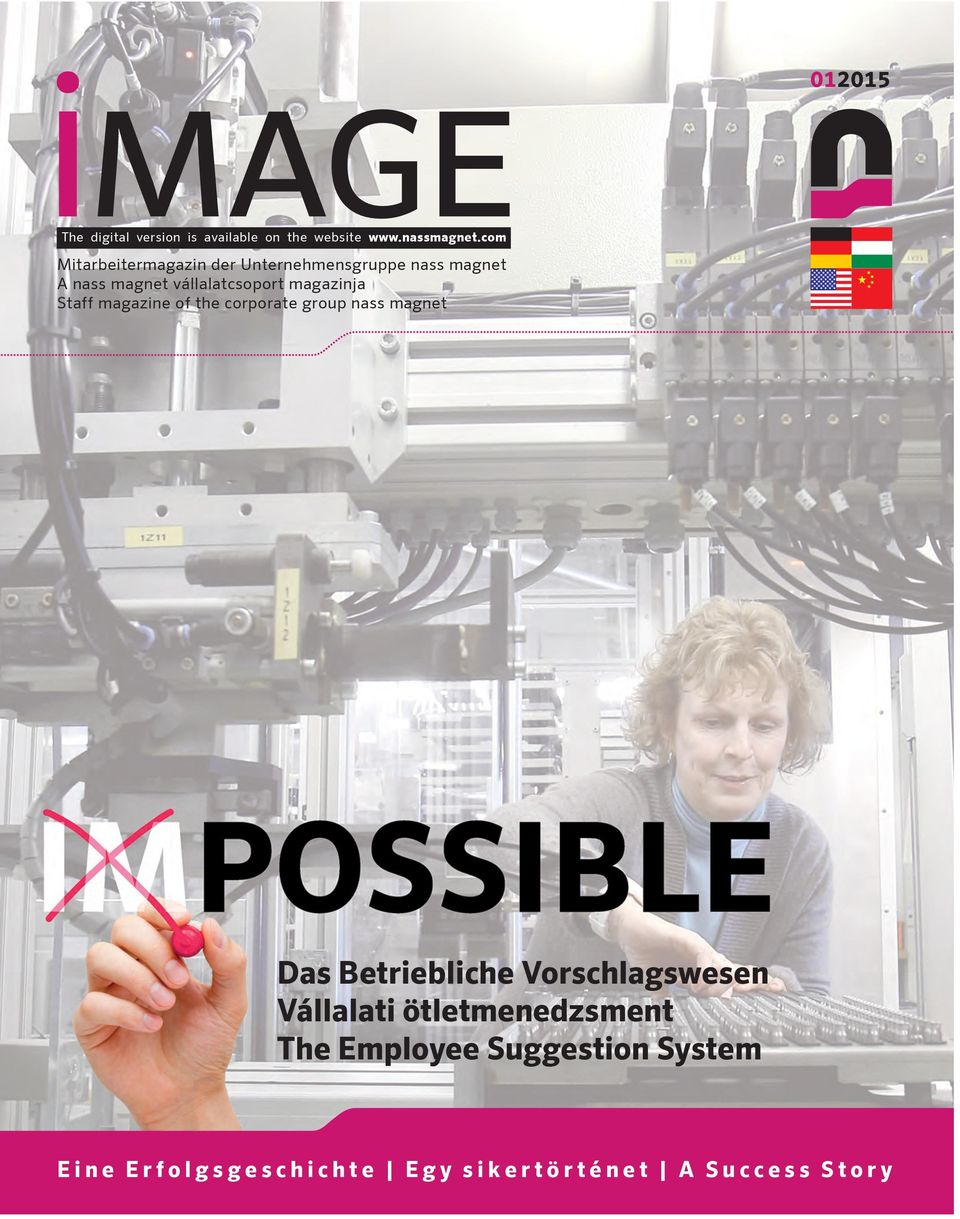 Staff magazine of the corporate group nass magnet Das Betriebliche Vorschlagswesen Vállalati