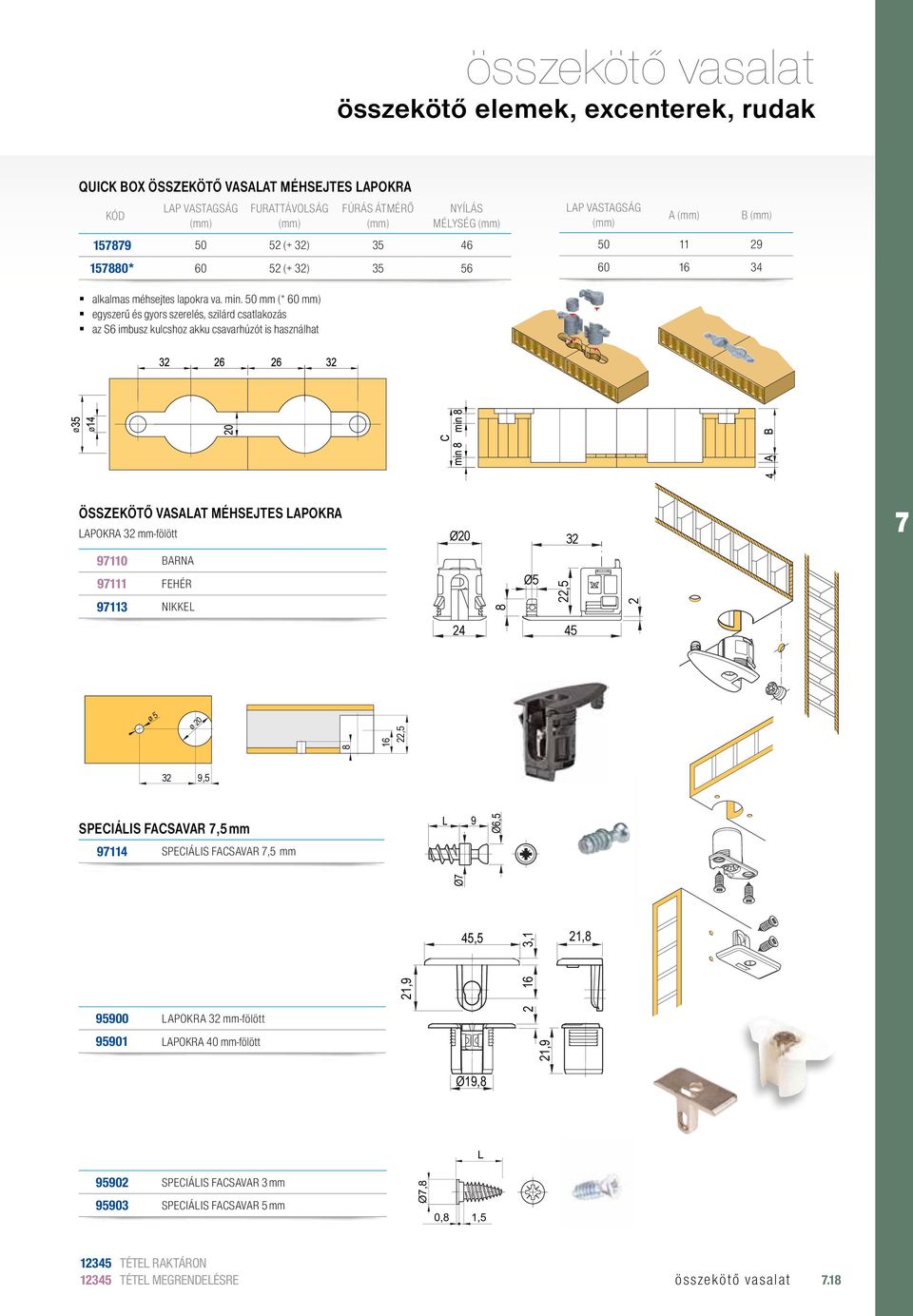 Verbindungstechnik, Boden- und TablarträgerKorpusverbinderBolzen Rafix IndustrieNeue Produkte und SystemeNeue Produkte und SystemePlanung, Konstruktion BOX FOR QUICK Ø30mm.