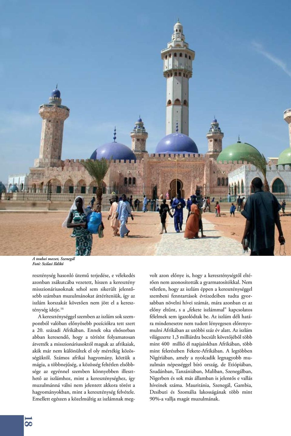 16 A kereszténységgel szemben az iszlám sok szempontból valóban előnyösebb pozíciókra tett szert a 20. századi Afrikában.