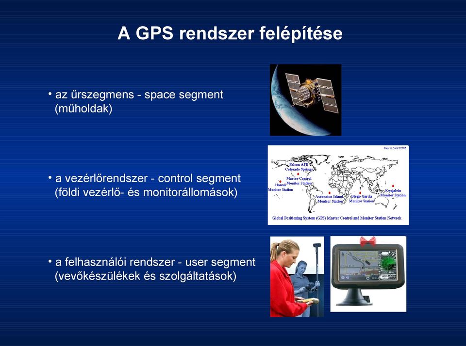 segment (földi vezérlő- és monitorállomások) a