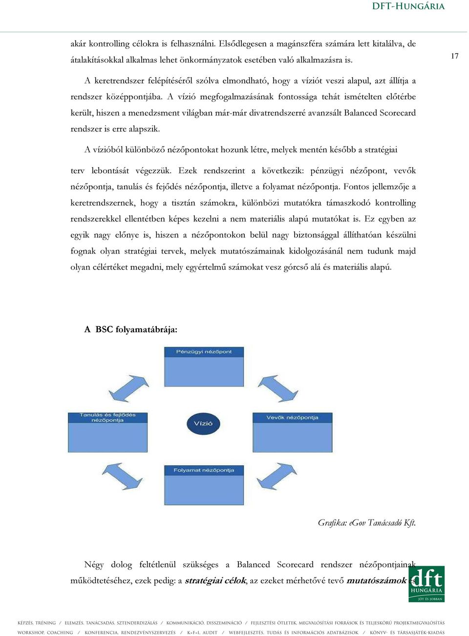 A vízió megfogalmazásának fontossága tehát ismételten előtérbe került, hiszen a menedzsment világban már-már divatrendszerré avanzsált Balanced Scorecard rendszer is erre alapszik.