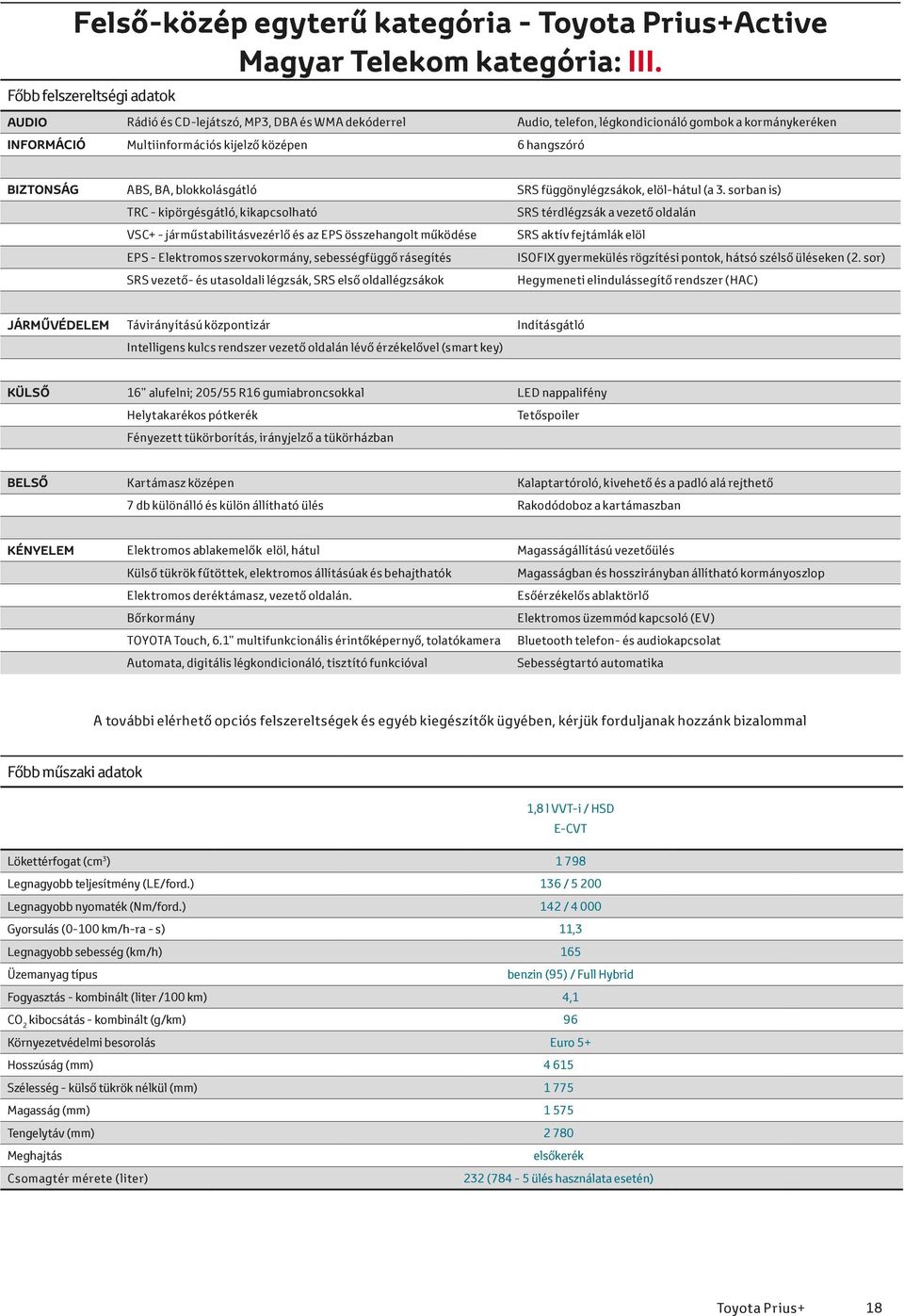 BIZTONSÁG ABS, BA, blokkolásgátló SRS függönylégzsákok, elöl-hátul (a 3.