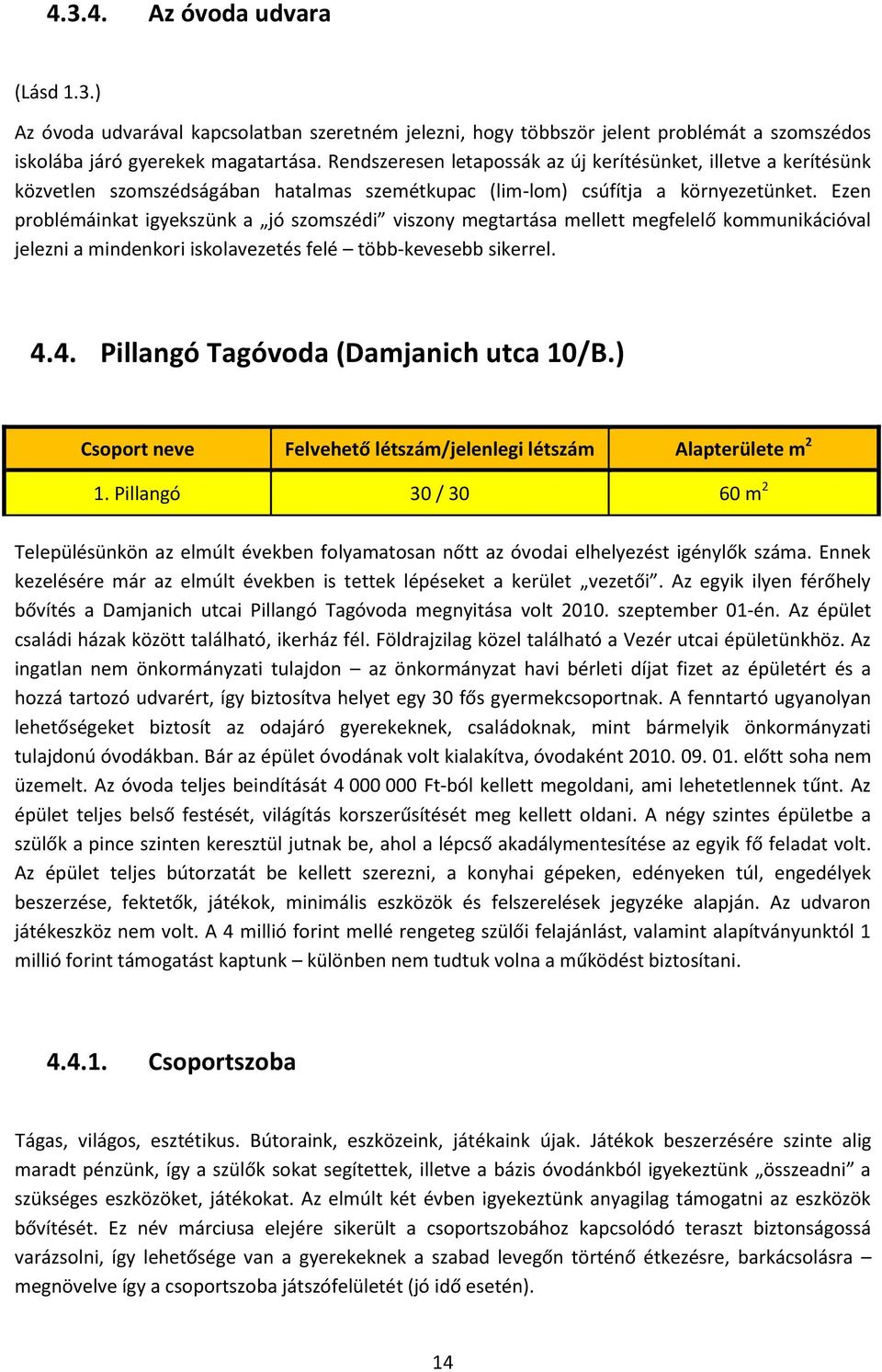 Ezen problémáinkat igyekszünk a jó szomszédi viszony megtartása mellett megfelelő kommunikációval jelezni a mindenkori iskolavezetés felé több-kevesebb sikerrel. 4.