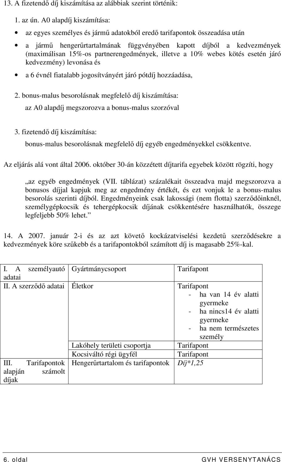 partnerengedmények, illetve a 10% webes kötés esetén járó kedvezmény) levonása és a 6 évnél fiatalabb jogosítványért járó pótdíj hozzáadása, 2.