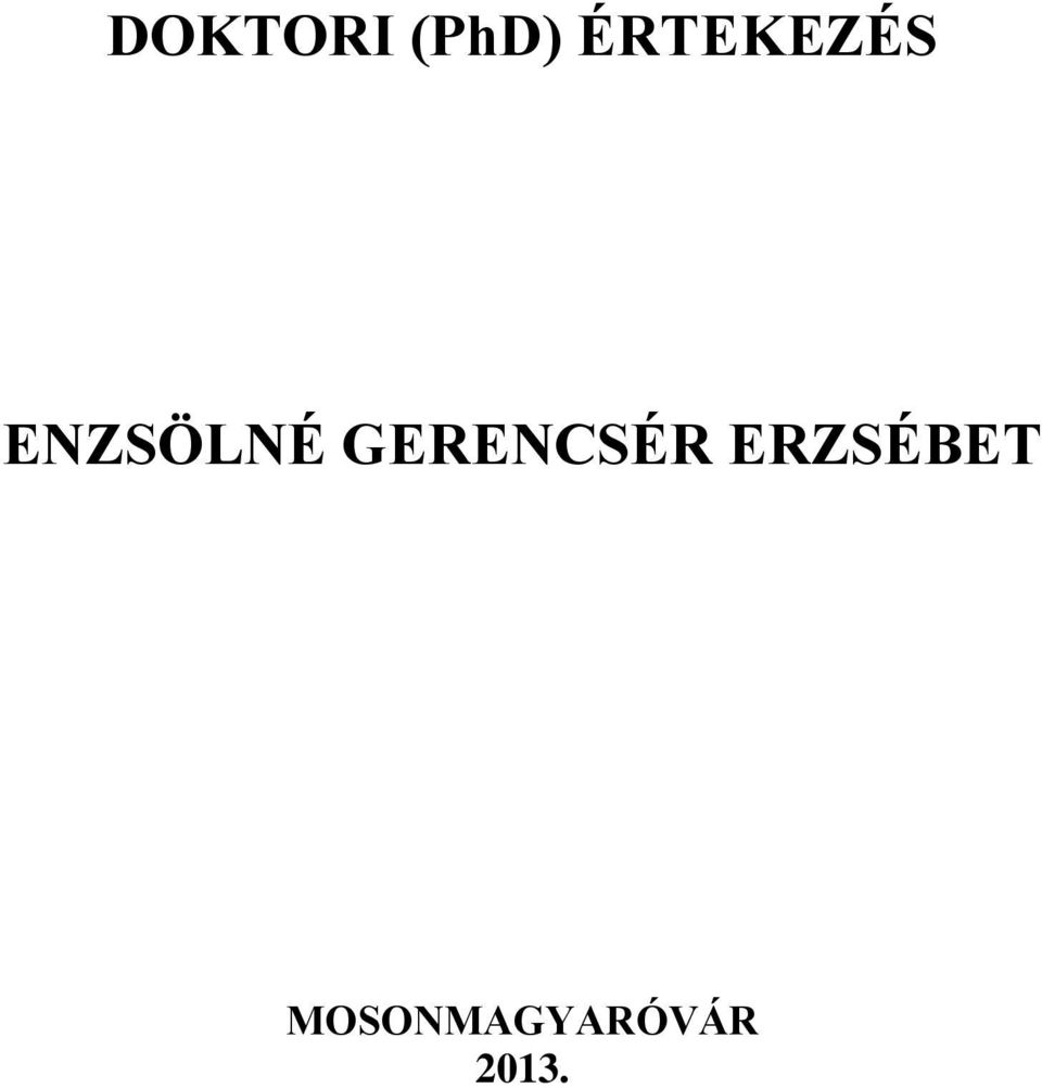 GERENCSÉR ERZSÉBET