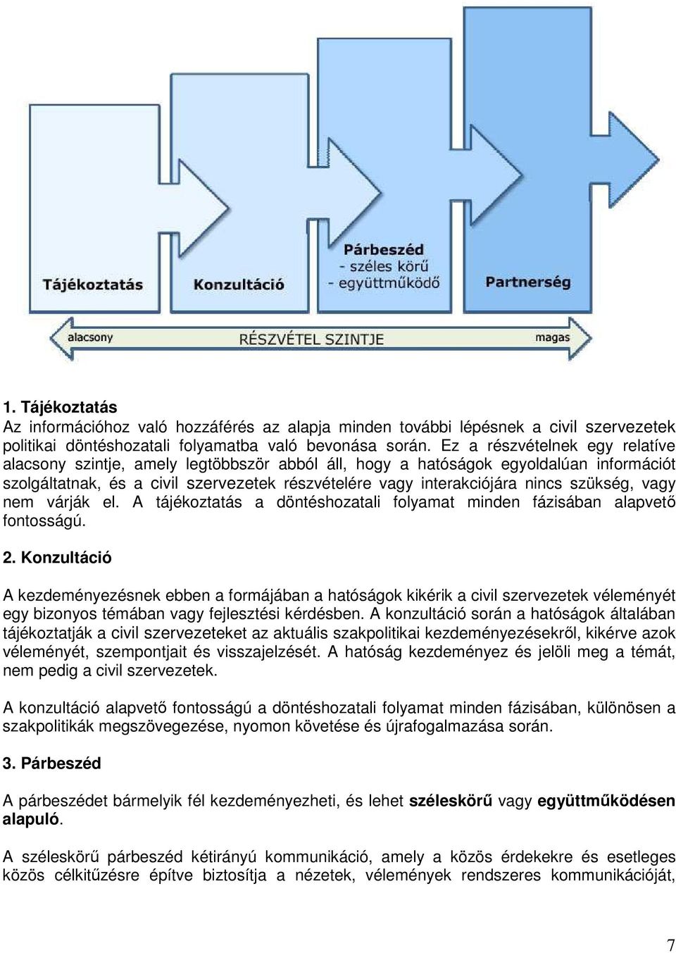 szükség, vagy nem várják el. A tájékoztatás a döntéshozatali folyamat minden fázisában alapvetı fontosságú. 2.