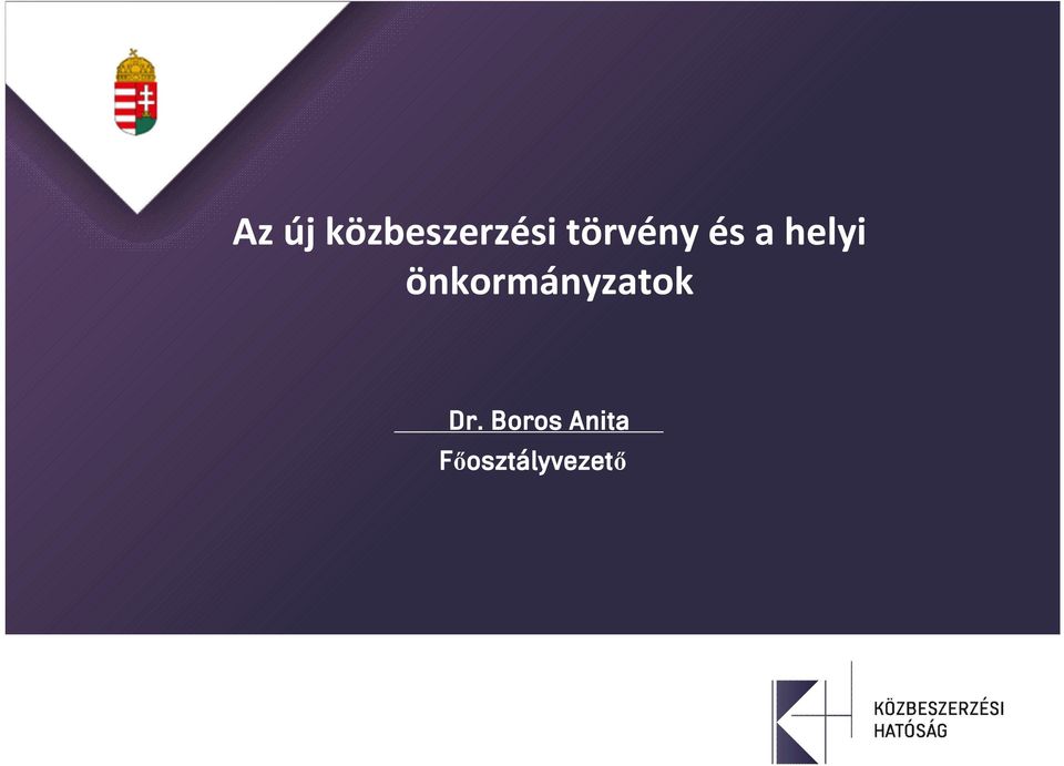 önkormányzatok Dr.