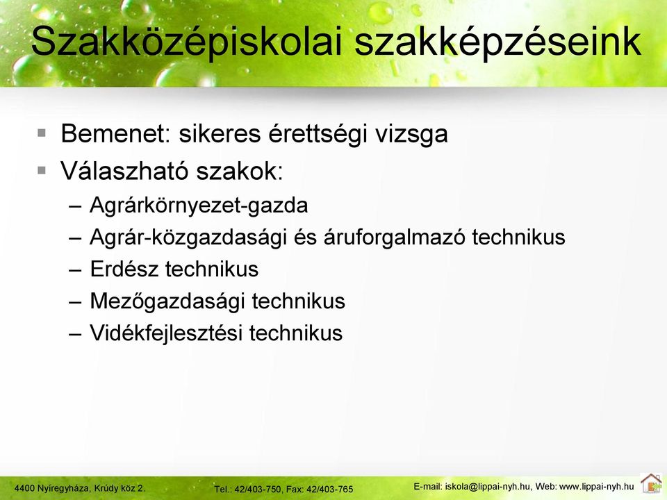 Agrárkörnyezet-gazda Agrár-közgazdasági és