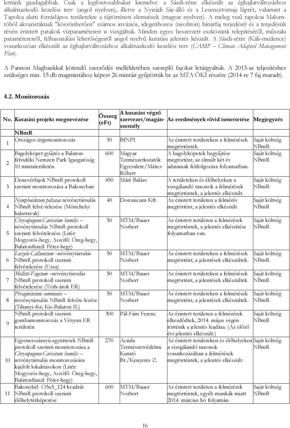 alatti forráslápos területekre a tájtörténeti elemzések (magyar nyelven).