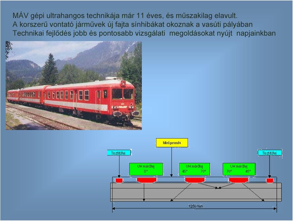 A korszerű vontató járművek új fajta sínhibákat