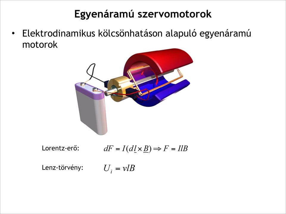 alapuló egyenáramú motorok