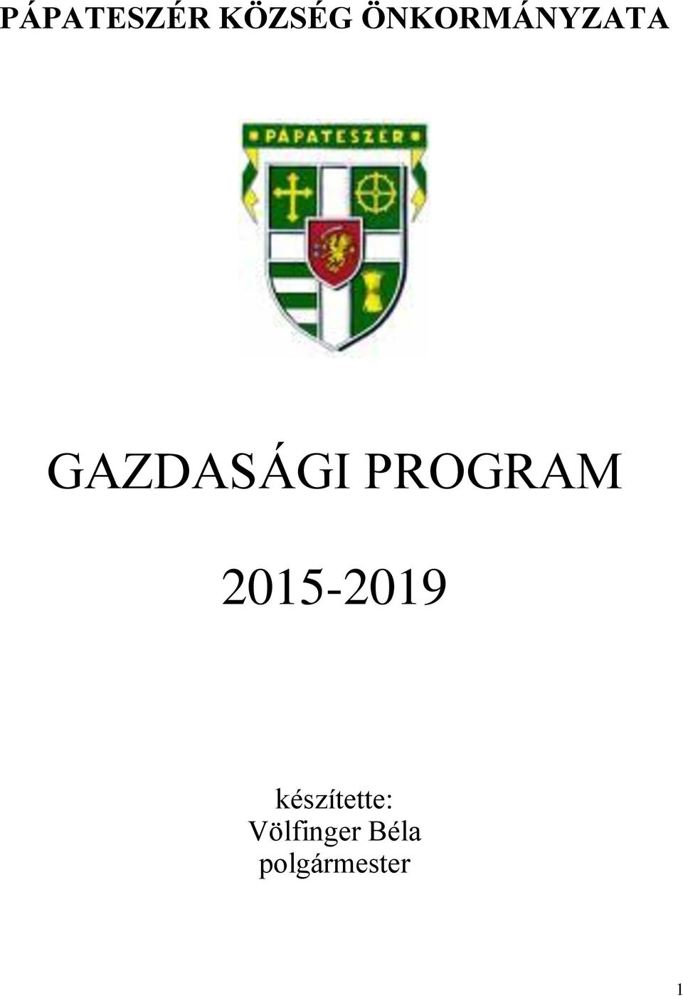 PROGRAM 2015-2019