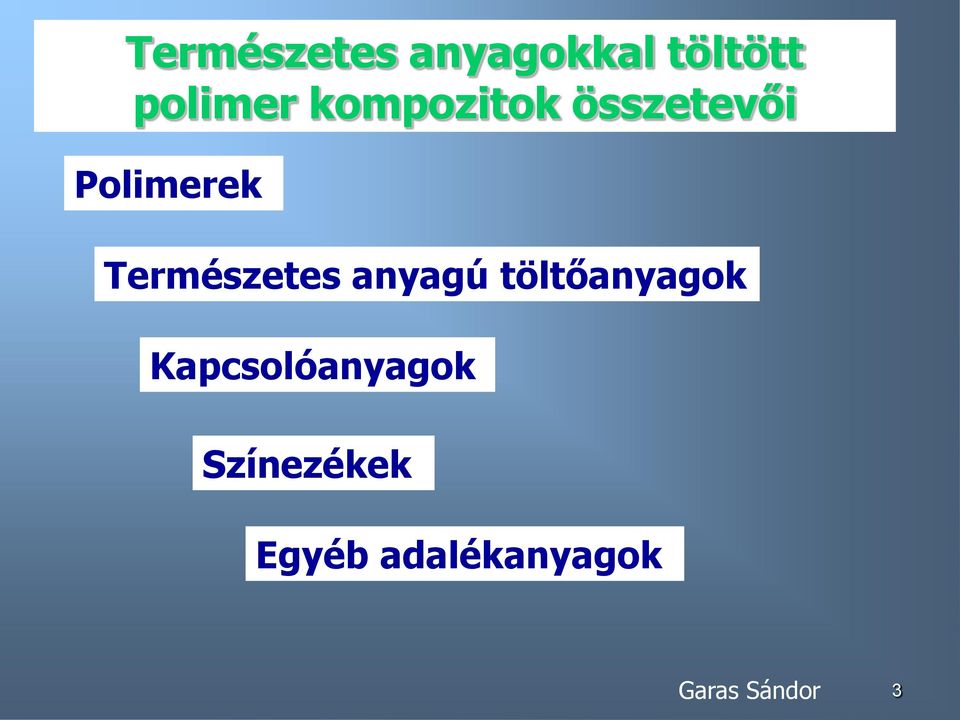 Polimerek Természetes anyagú