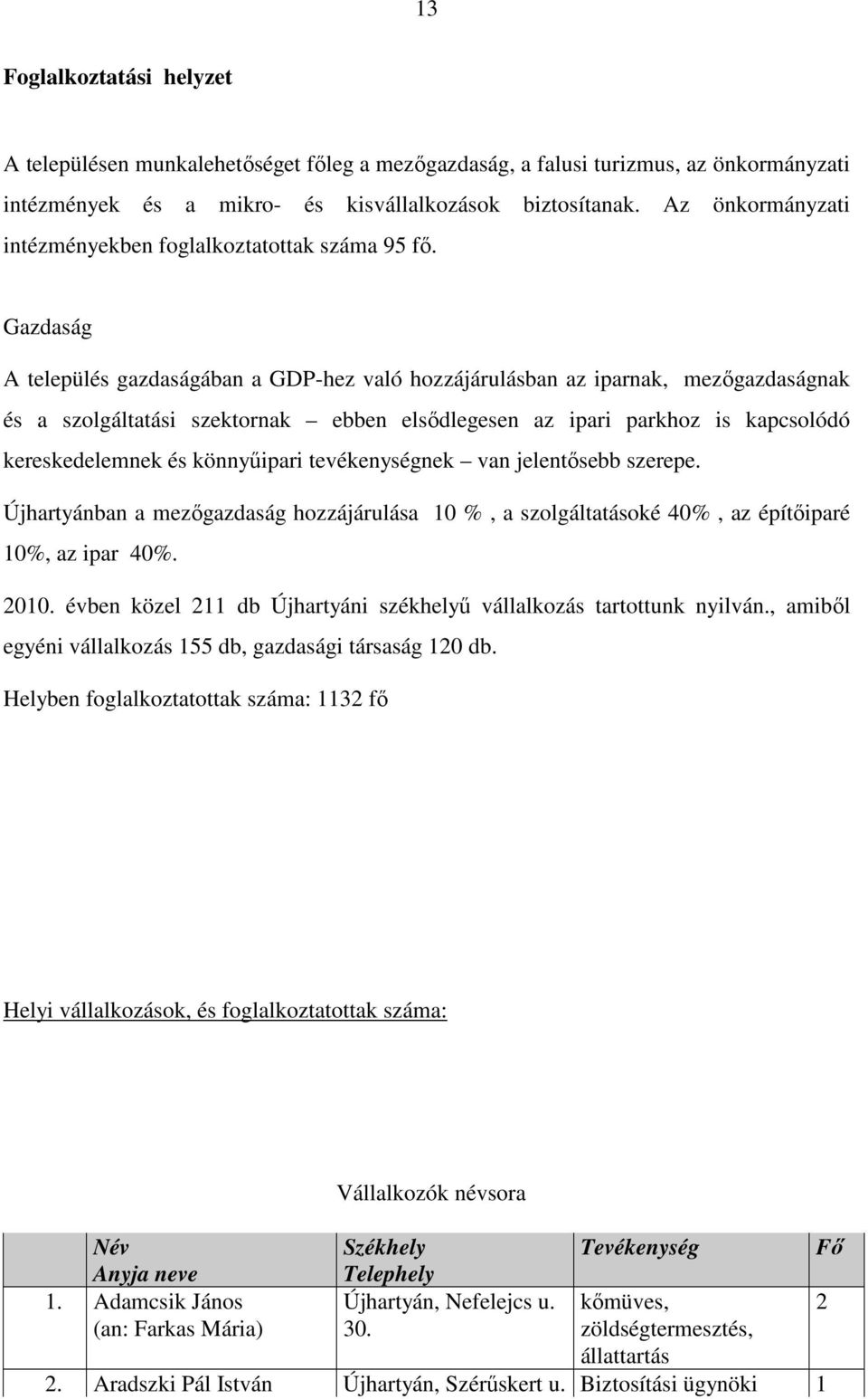 Gazdaság A település gazdaságában a GDP-hez való hozzájárulásban az iparnak, mezőgazdaságnak és a szolgáltatási szektornak ebben elsődlegesen az ipari parkhoz is kapcsolódó kereskedelemnek és