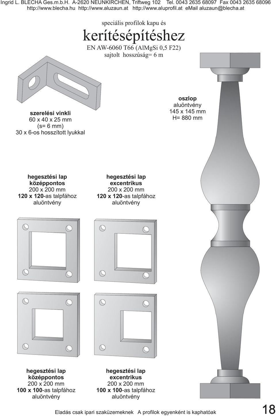 aluöntvény hegesztési lap excentrikus 200 x 200 mm 120 x 120-as talpfához aluöntvény hegesztési lap