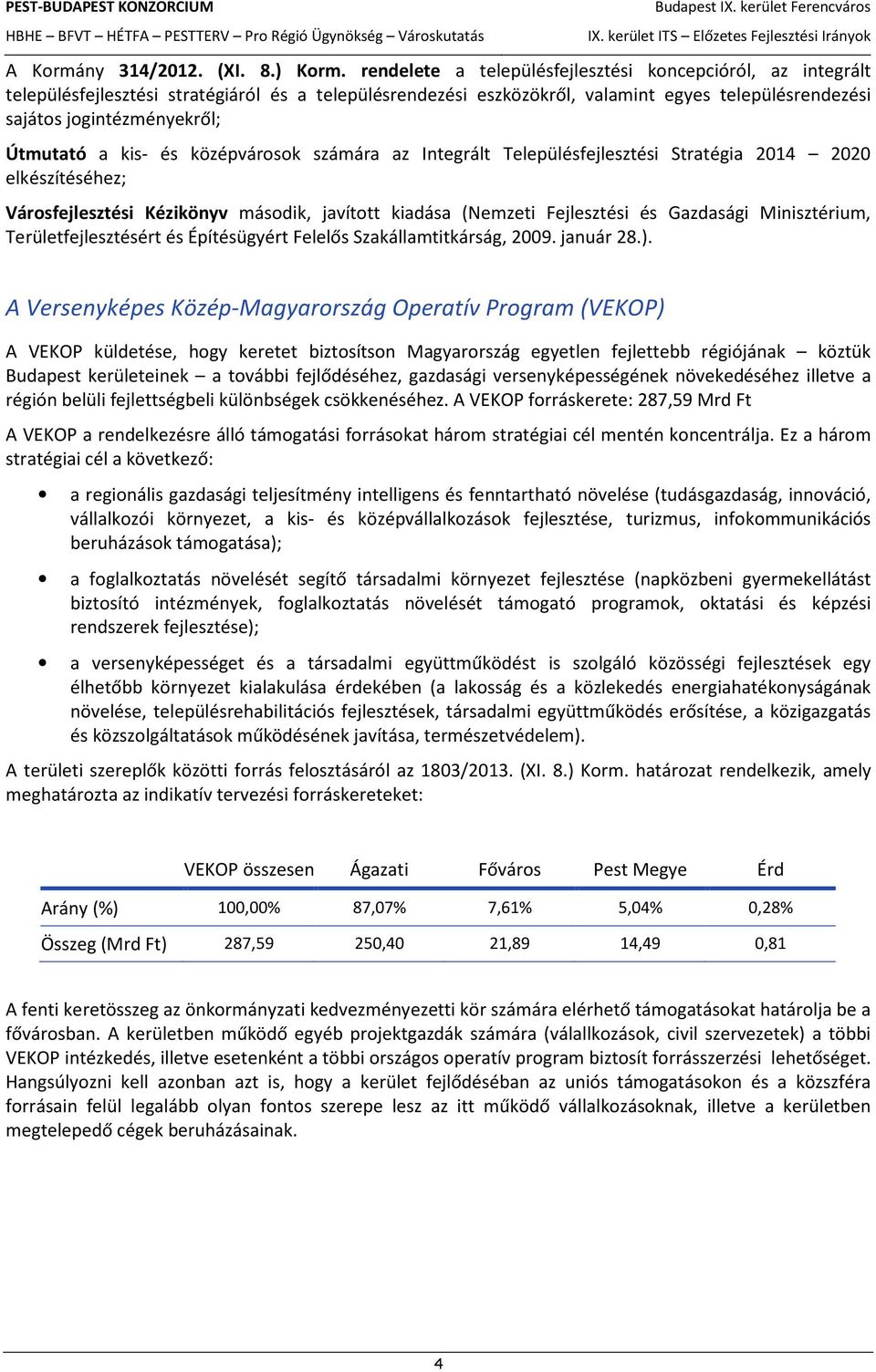 Útmutató a kis- és középvárosok számára az Integrált Településfejlesztési Stratégia 2014 2020 elkészítéséhez; Városfejlesztési Kézikönyv második, javított kiadása (Nemzeti Fejlesztési és Gazdasági