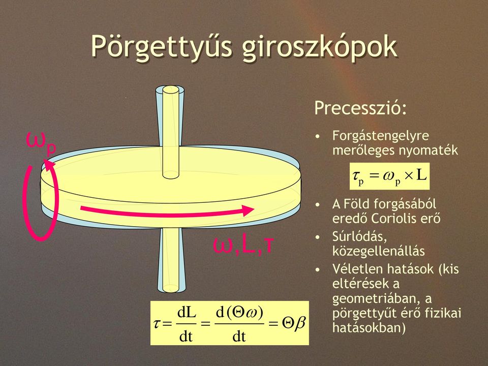 forgásából eredő Coriolis erő Súrlódás, közegellenállás