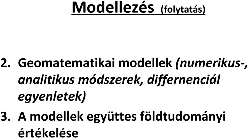 analitikus módszerek, differnenciál