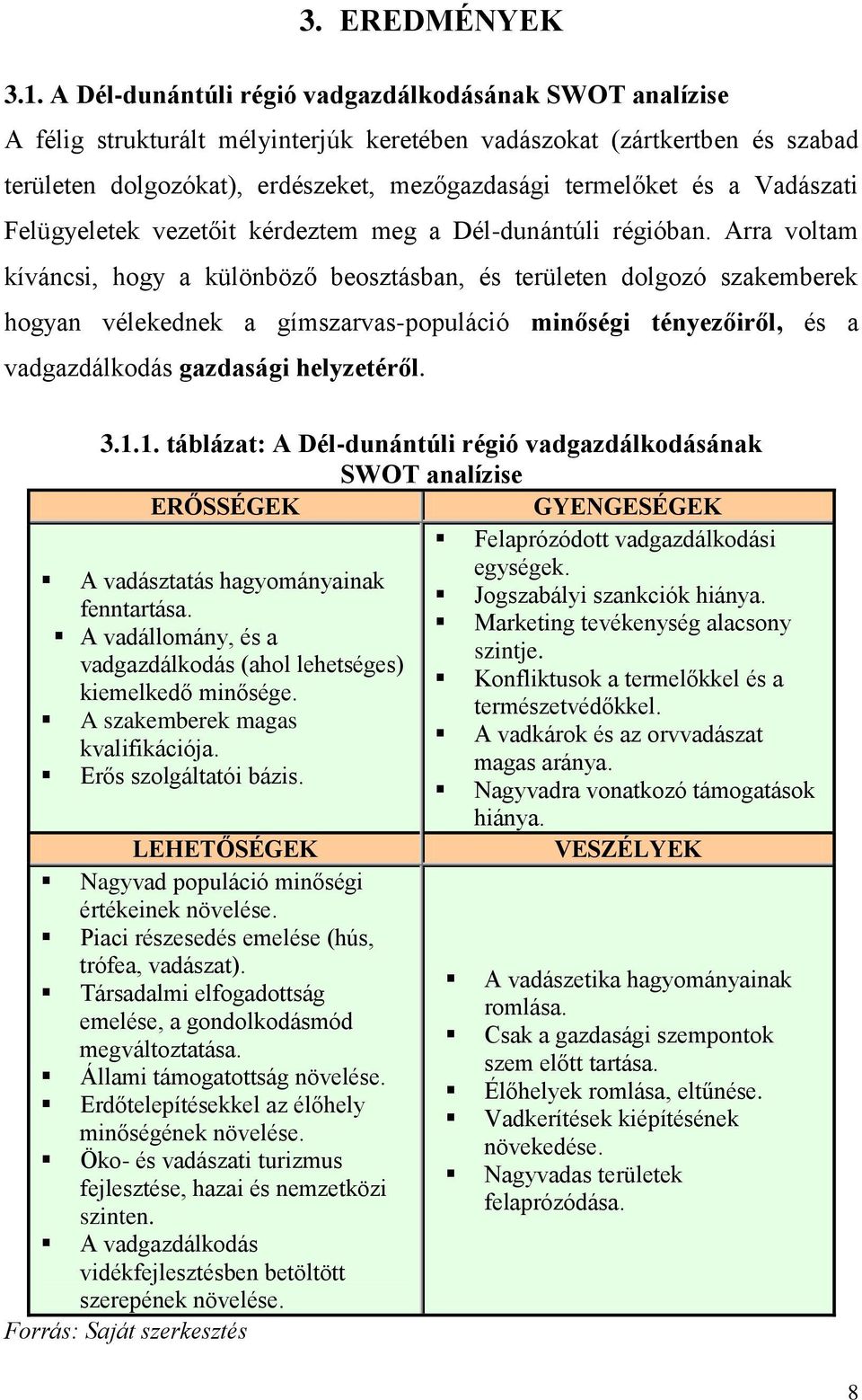 Vadászati Felügyeletek vezetőit kérdeztem meg a Dél-dunántúli régióban.