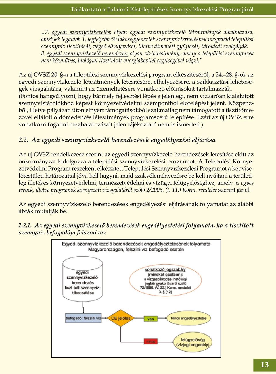 egyedi szennyvízkezelő berendezés: olyan vízilétesítmény, amely a települési szennyvizek nem közműves, biológiai tisztítását energiabevitel segítségével végzi. Az új OVSZ 20.