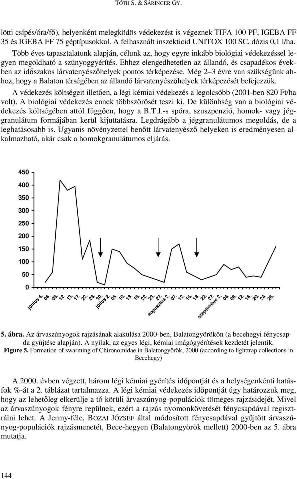 Ehhez elengedhetetlen az állandó, és csapadékos években az idıszakos lárvatenyészıhelyek pontos térképezése.