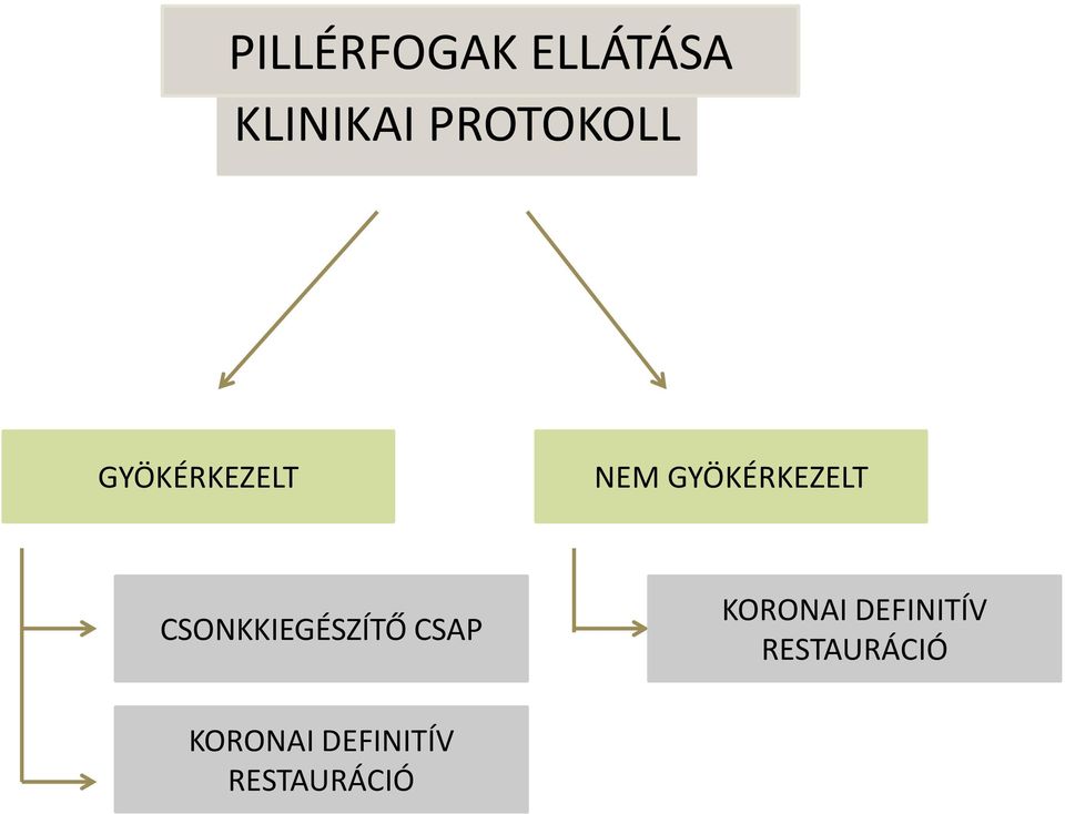 GYÖKÉRKEZELT CSONKKIEGÉSZÍTŐ CSAP