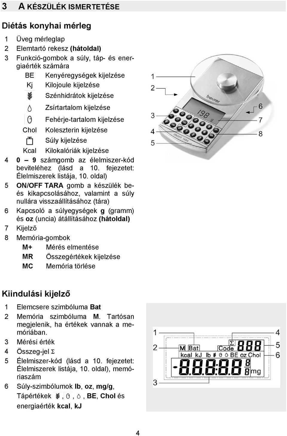 fejezetet: Élelmiszerek listája, 10.