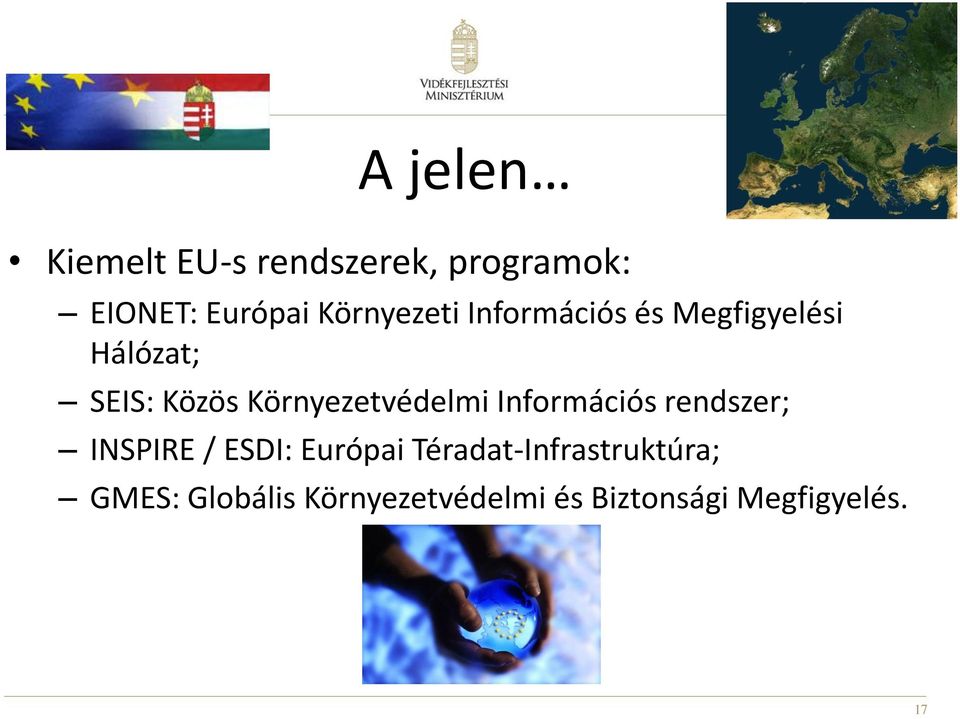 Környezetvédelmi Információs rendszer; INSPIRE / ESDI: Európai