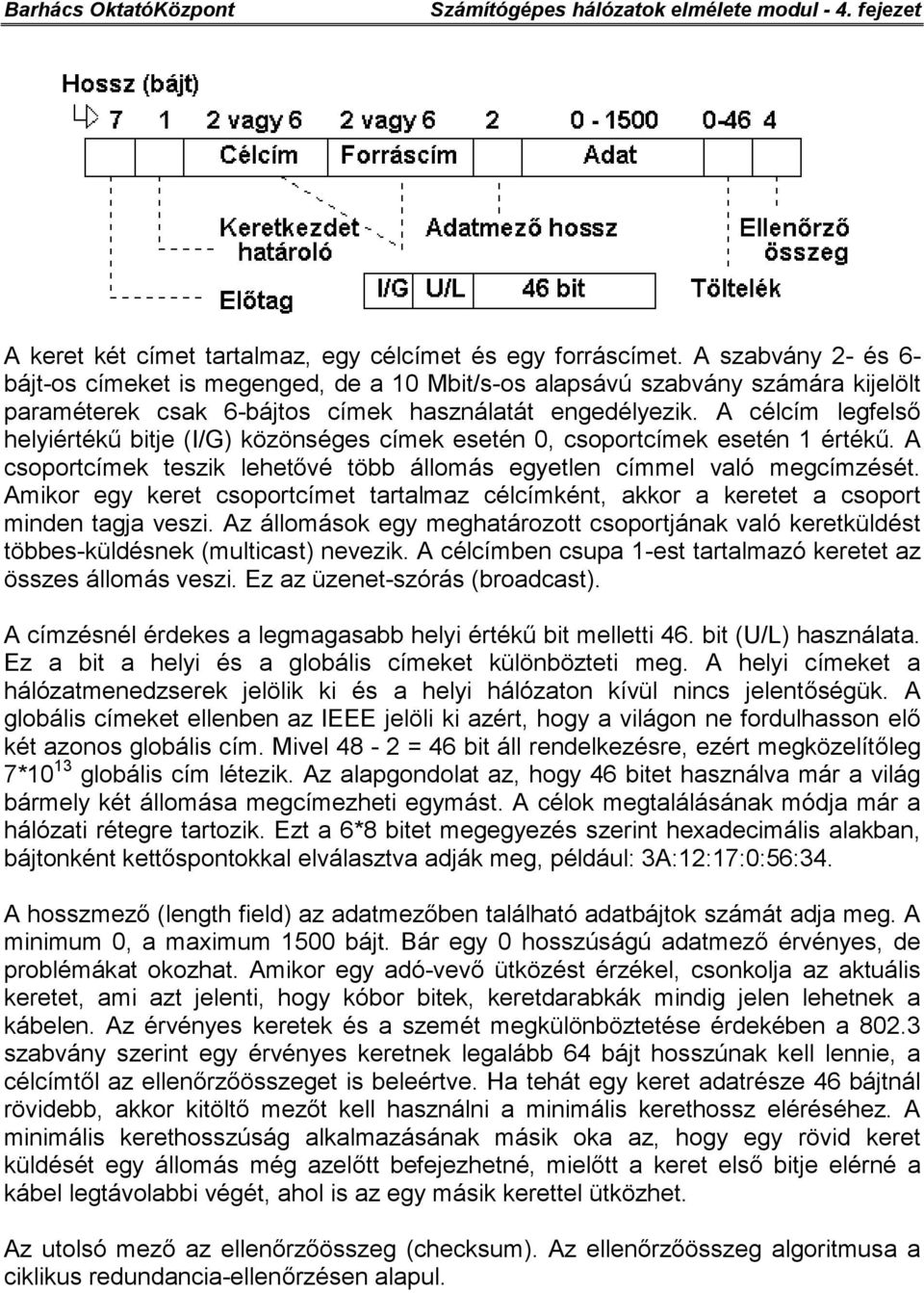 A célcím legfelső helyiértékű bitje (I/G) közönséges címek esetén 0, csoportcímek esetén 1 értékű. A csoportcímek teszik lehetővé több állomás egyetlen címmel való megcímzését.