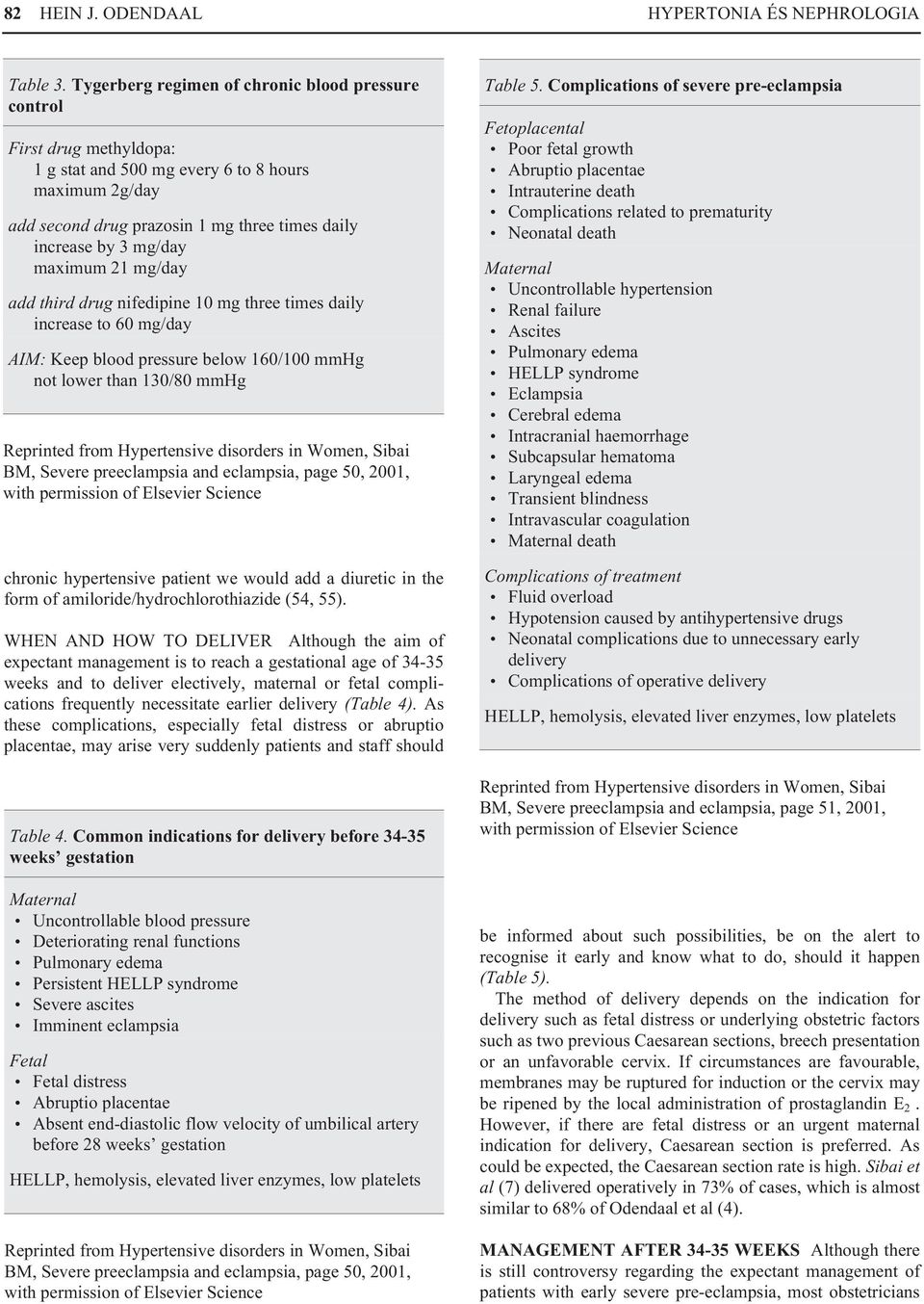 maximum 21 mg/day add third drug nifedipine 10 mg three times daily increase to 60 mg/day AIM: Keep blood pressure below 160/100 mmhg not lower than 130/80 mmhg Reprinted from Hypertensive disorders