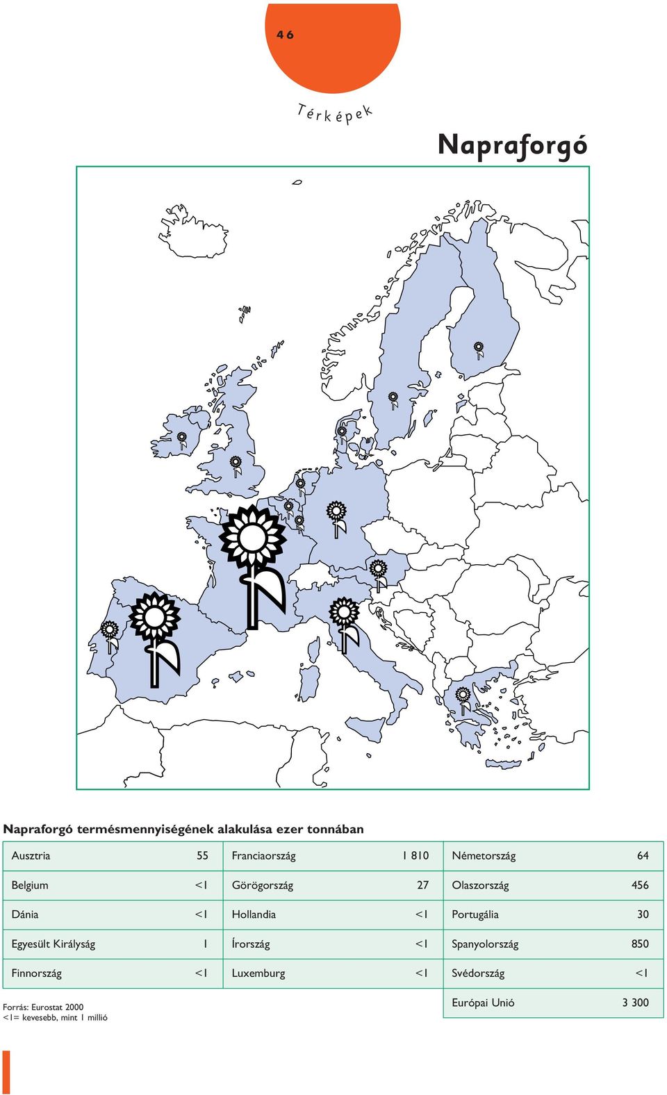 Hollandia <1 Portugália 30 Egyesült Királyság 1 Írország <1 Spanyolország 850 Finnország