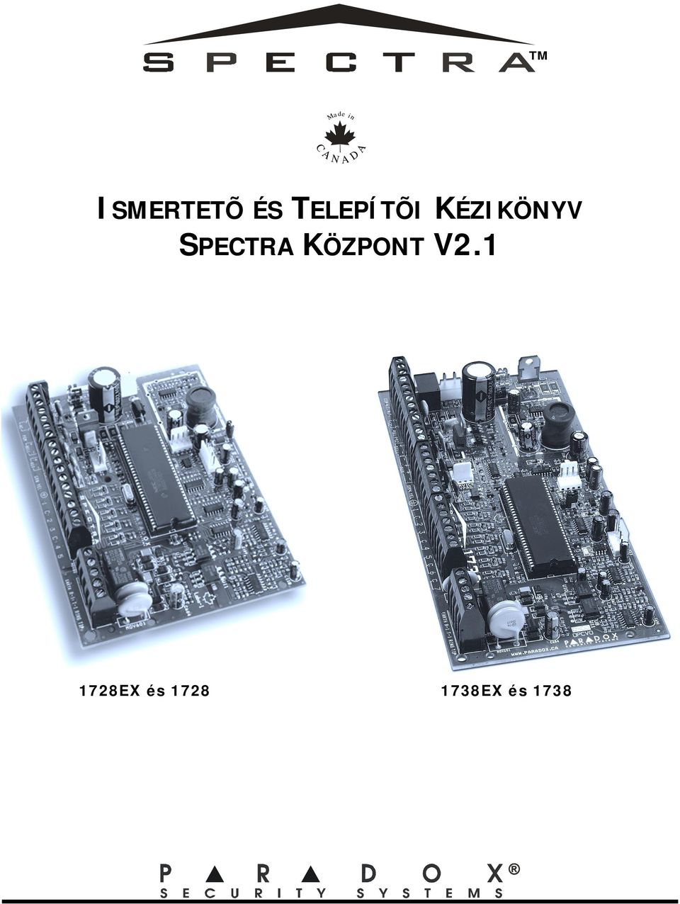 KÉZIKÖNYV SPECTRA KÖZPONT