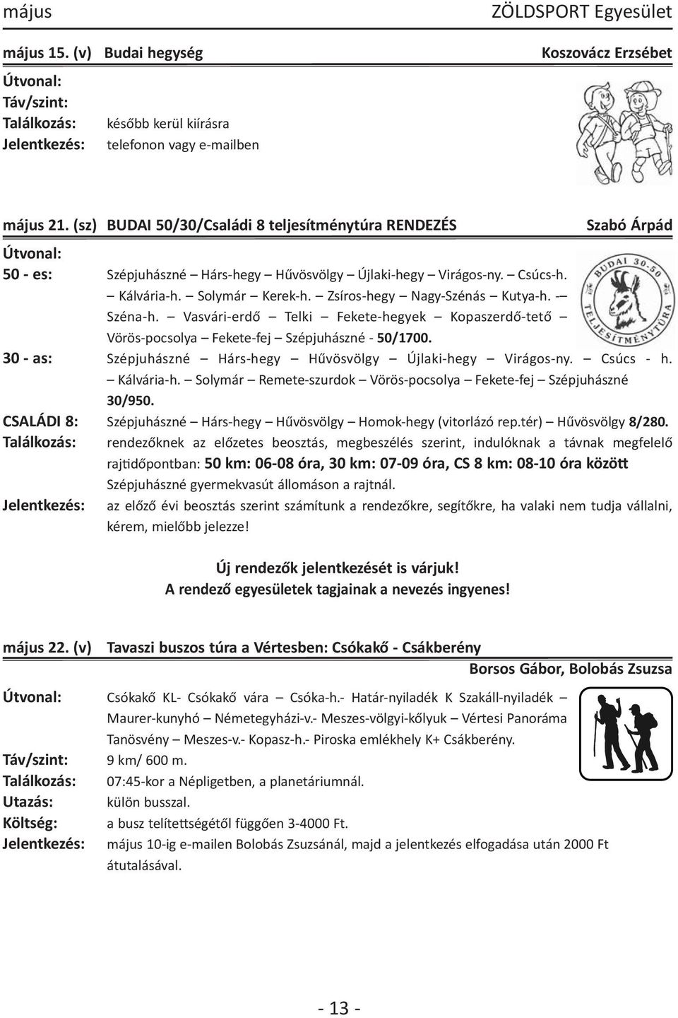 Zsíros hegy Nagy Szénás Kutya h. Széna h. Vasvári erdő Telki Fekete hegyek Kopaszerdő tető Vörös pocsolya Fekete fej Szépjuhászné 50/1700.