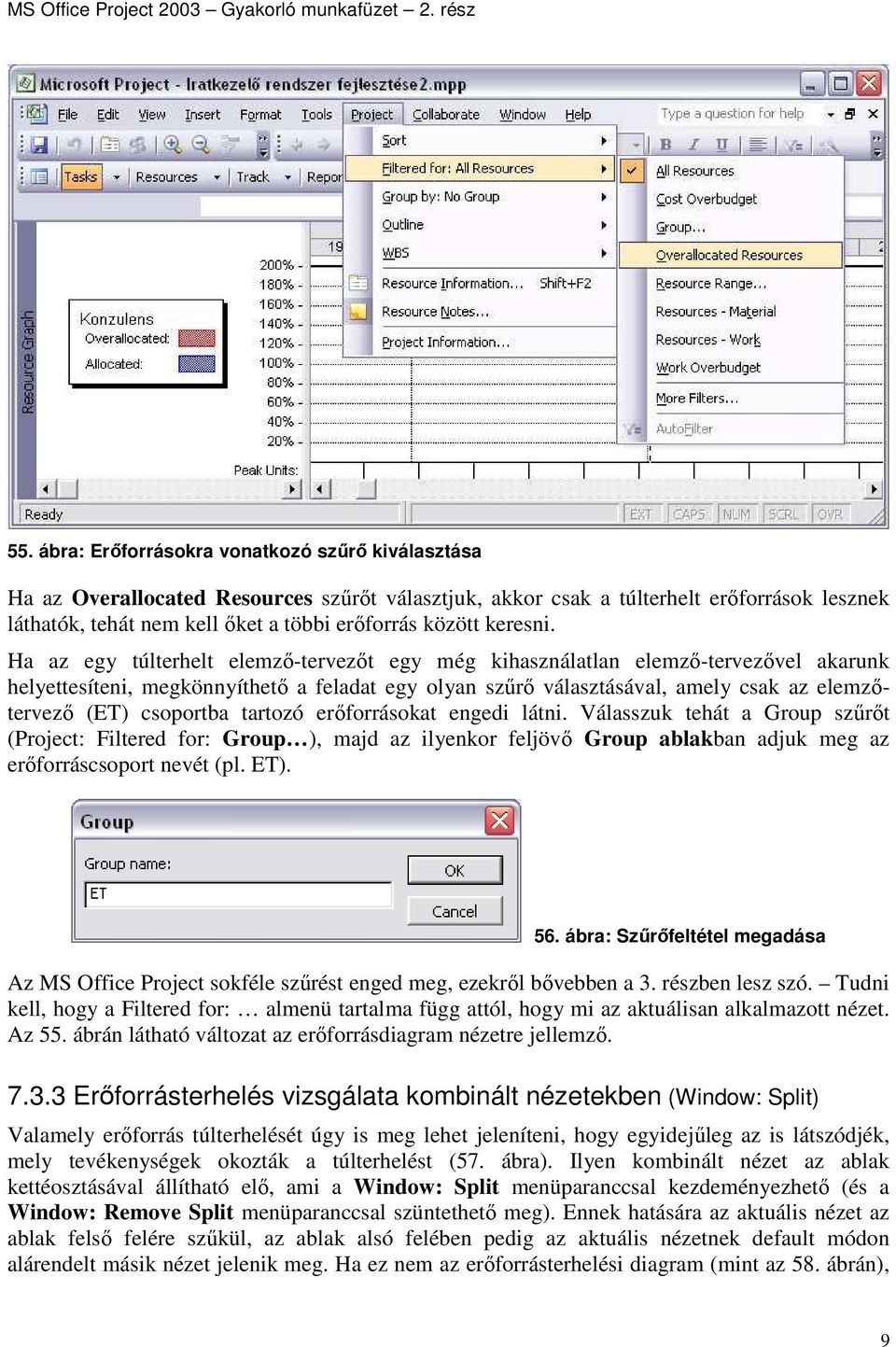 Ha az egy túlterhelt elemzı-tervezıt egy még kihasználatlan elemzı-tervezıvel akarunk helyettesíteni, megkönnyíthetı a feladat egy olyan szőrı választásával, amely csak az elemzıtervezı (ET)