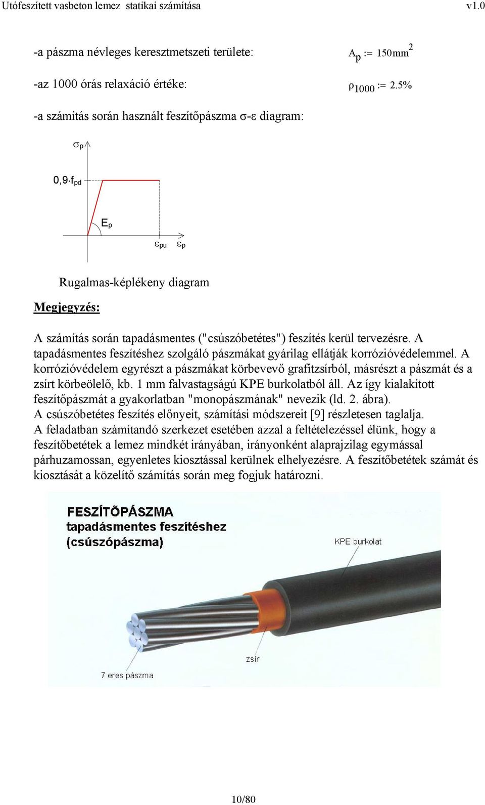 A tapadásentes feszítéshez szolgáló pászákat gyárilag ellátják korrózióvédeleel. A korrózióvédele egyrészt a pászákat körbevevő grafitzsírból, ásrészt a pászát és a zsírt körbeölelő, kb.