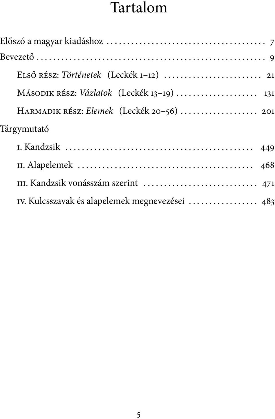 .. 21 Második rész: Vázlatok (Leckék 13 19).