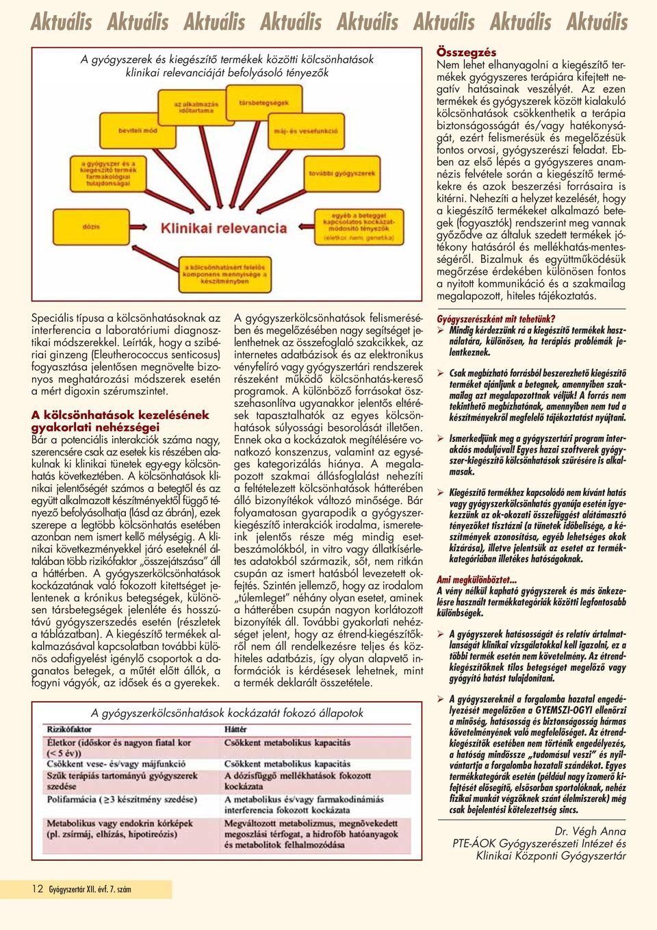 Leírták, hogy a szibé - riai ginzeng (Eleutherococcus senticosus) fogyasztása jelentősen megnövelte bizonyos meghatározási módszerek esetén a mért digoxin szérumszintet.