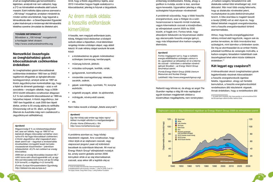 a mindennapi élet klímabaráttá tételéhez szeretne útmutatást és ötleteket adni. Bővebben a 100 hónap mozgalomról a honlapján lehet olvasni: http://www.onehundredmonths.