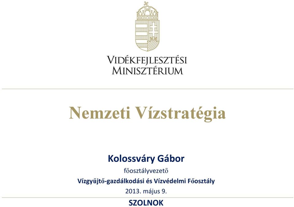 főosztályvezető