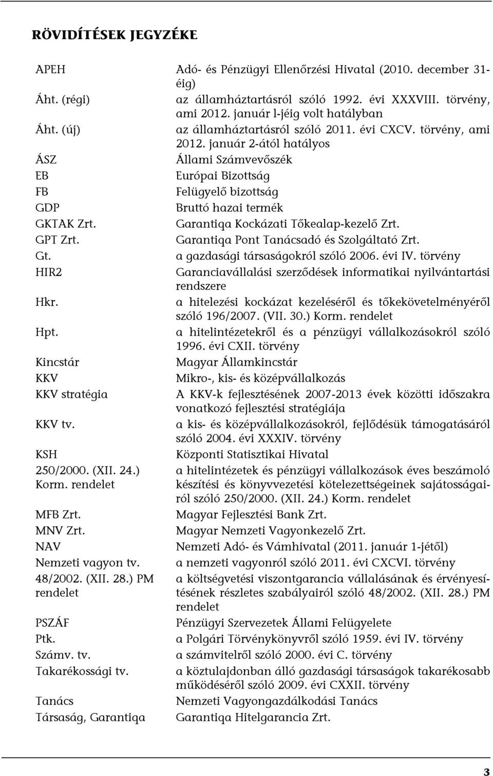 Garantiqa Kockázati Tőkealap-kezelő Zrt. GPT Zrt. Garantiqa Pont Tanácsadó és Szolgáltató Zrt. Gt. a gazdasági társaságokról szóló 2006. évi IV.