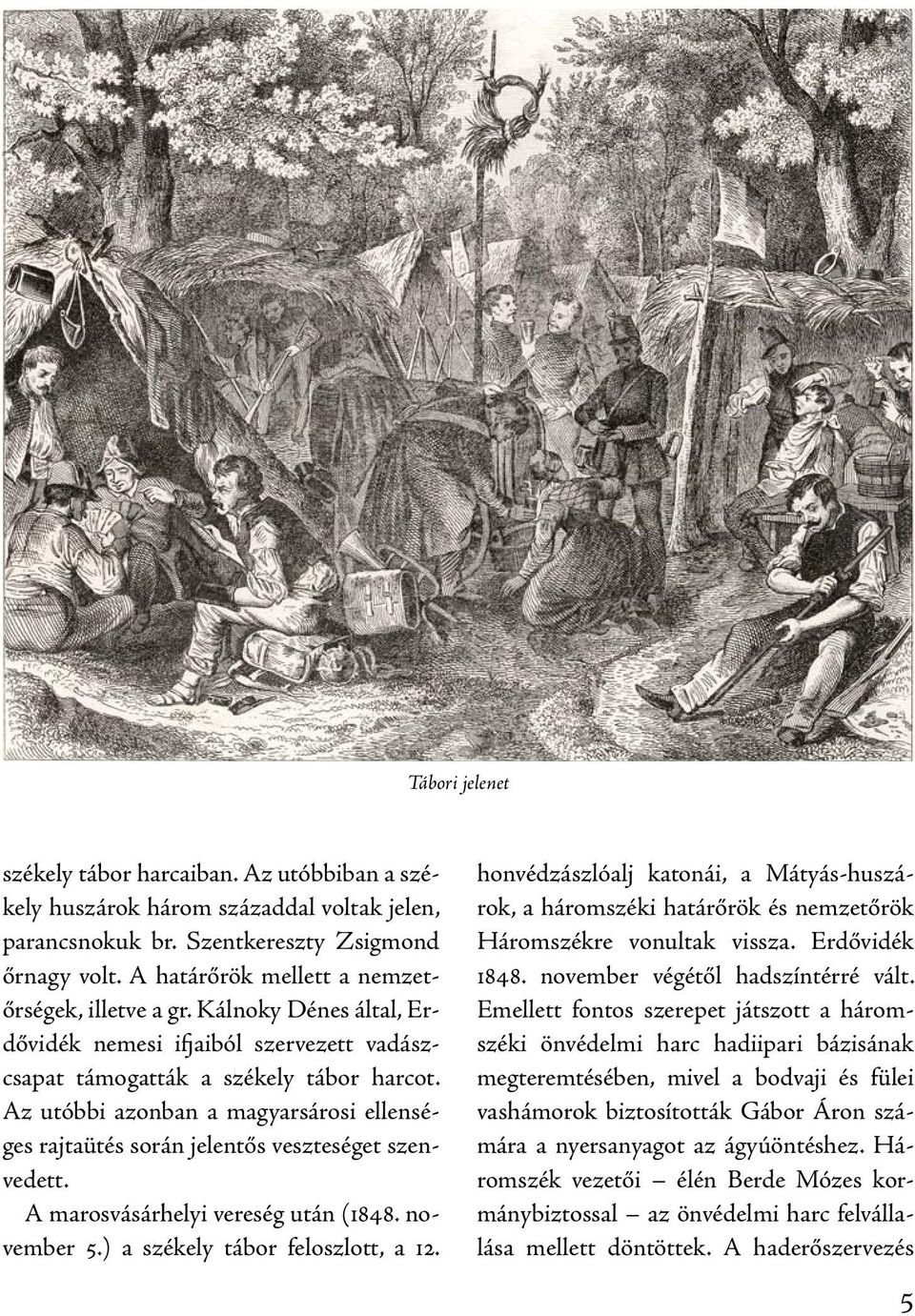 Az utóbbi azonban a magyarsárosi ellenséges rajtaütés során jelentős veszteséget szenvedett. A marosvásárhelyi vereség után (1848. november 5.) a székely tábor feloszlott, a 12.