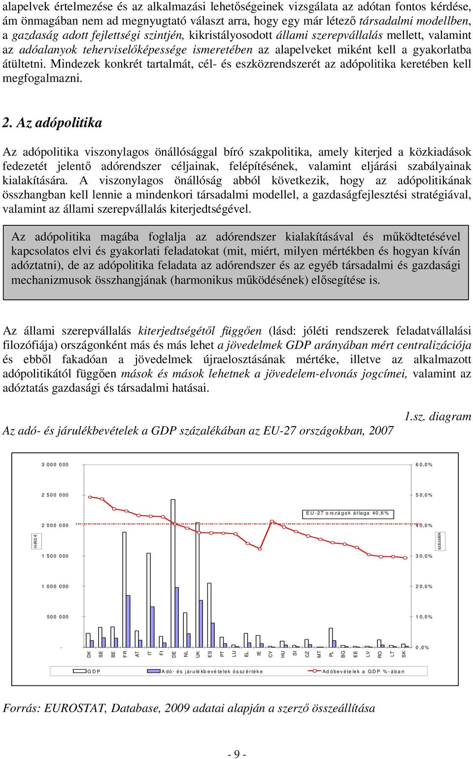 Mindezek konkrét tartalmát, cél- és eszközrendszerét az adópolitika keretében kell megfogalmazni. 2.