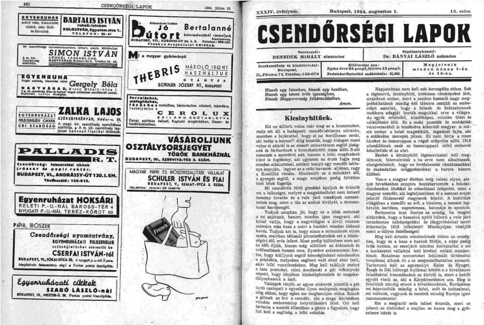 1 - utoa t ",nllgr"t 81"', to 5mbd.. mlsyel ollt6l,iaik IIUnLllltft... WI, I~ h'''16. o o" I o" kr... Zg6lta. IGm.UHÁZAT ZALKA LAJOS FELSURELÉSI CIKKEK SZÉkESFEHhVÁR,. Nádor-u.