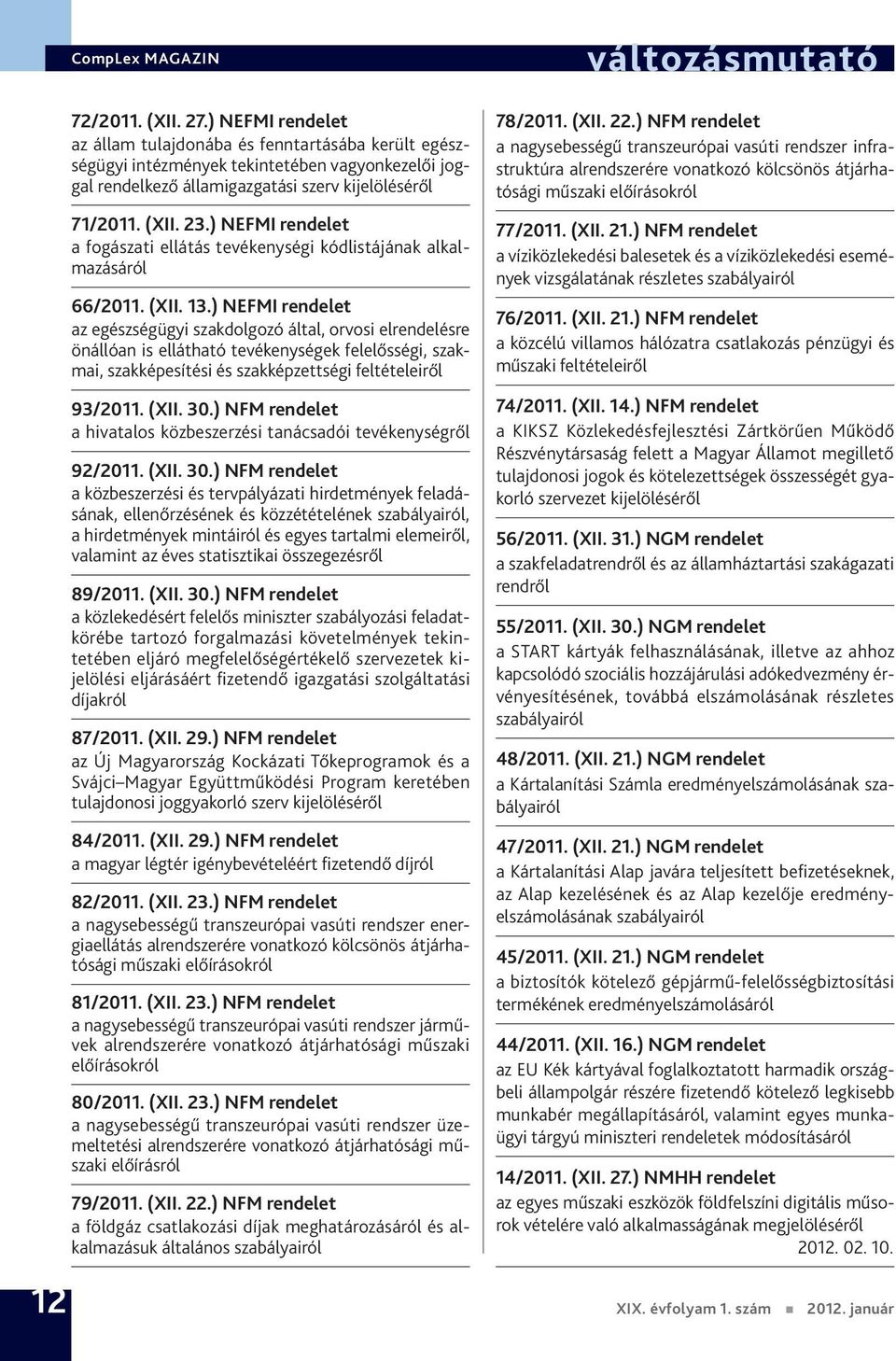 ) NEFMI rendelet az egészségügyi szakdolgozó által, orvosi elrendelésre önállóan is ellátható tevékenységek felelősségi, szakmai, szakképesítési és szakképzettségi feltételeiről 93/2011. (XII. 30.