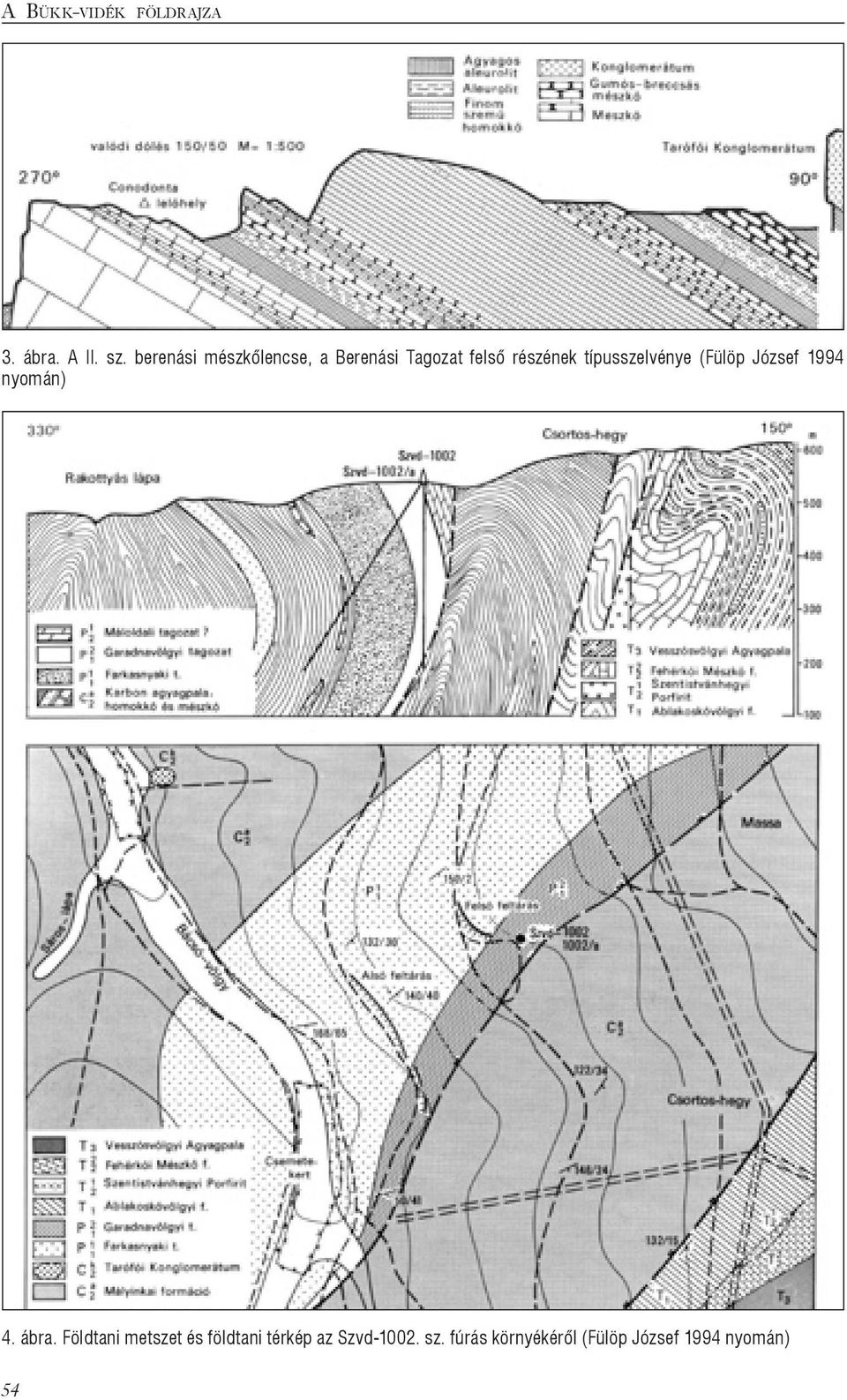 típusszelvénye (Fülöp József 1994 nyomán) 4. ábra.