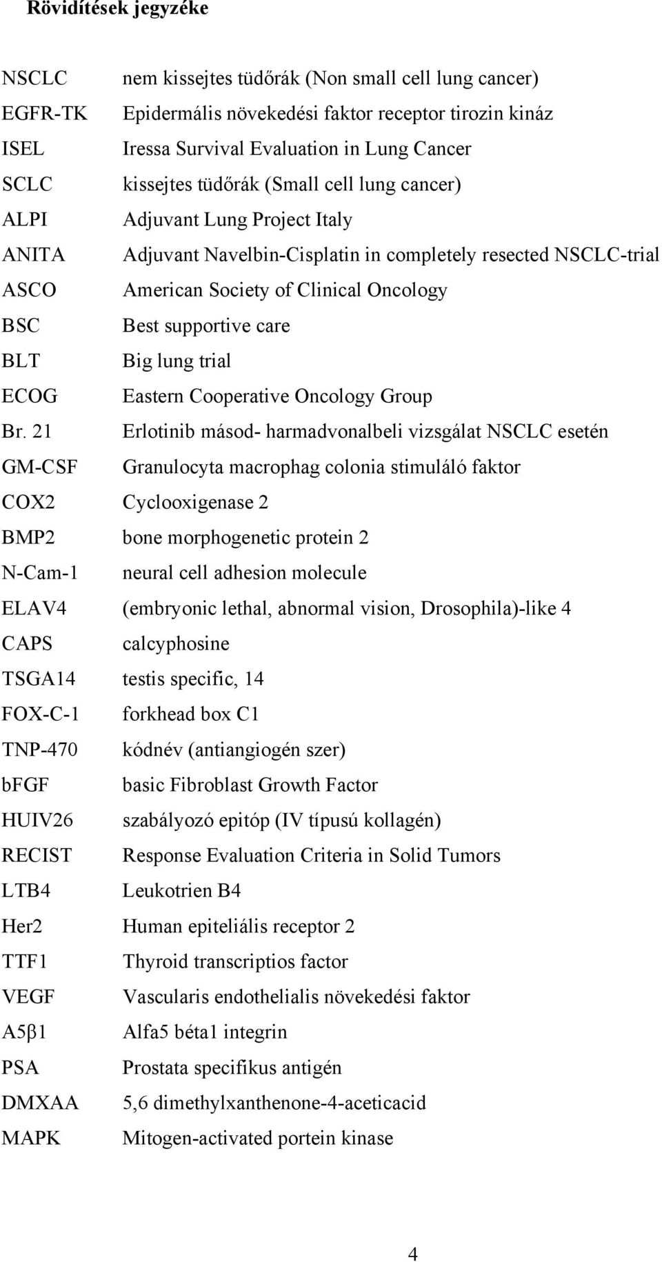 supportive care BLT Big lung trial ECOG Eastern Cooperative Oncology Group Br.