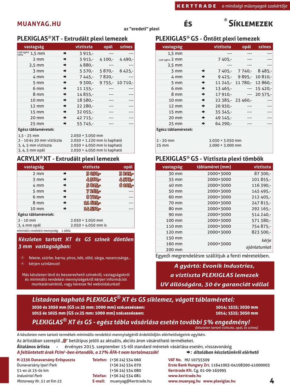 táblaméretek: 1,5-25 2-10 és 20 3, 4, 5 3, 4, 5 opál A készleten nem tartott termékek minimális rendelési mennyiségéről érdeklődjön elérhetőségeink egyikén. 2.050 3.050 2.050 1.220 is kapható 2.050 4.